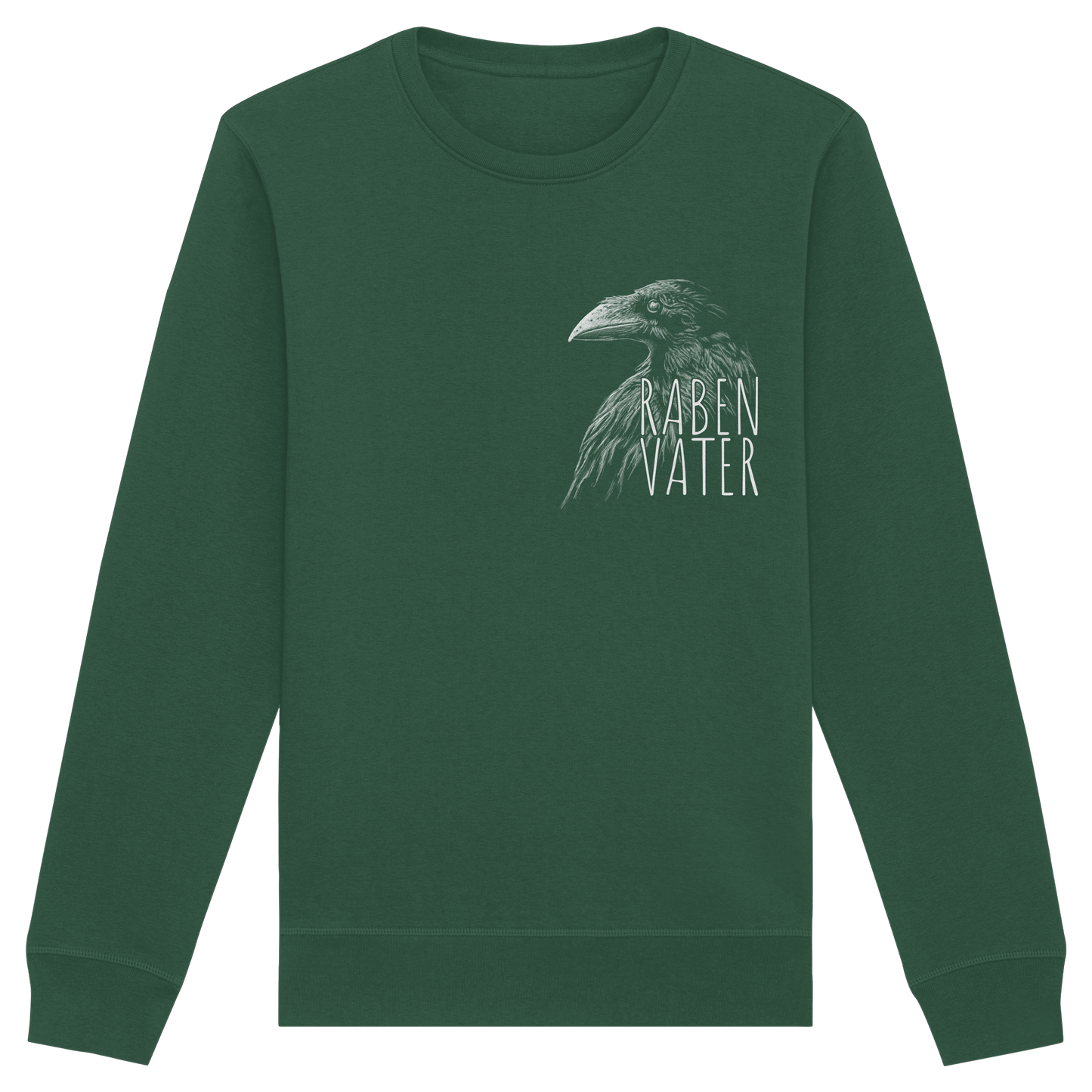 Rabenvater schwarzer Rabe Krähe - Organic Basic Unisex Sweatshirt