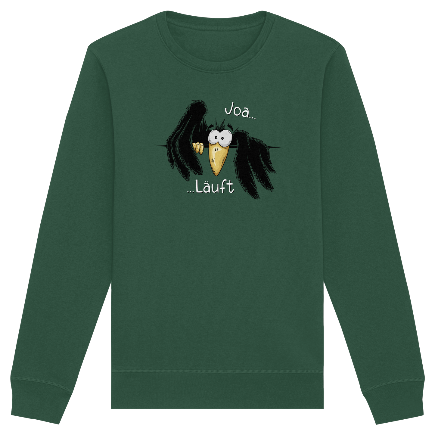 Joa Läuft Krähe gechillter Rabe - Organic Basic Unisex Sweatshirt