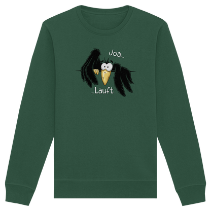 Joa Läuft Krähe gechillter Rabe - Organic Basic Unisex Sweatshirt