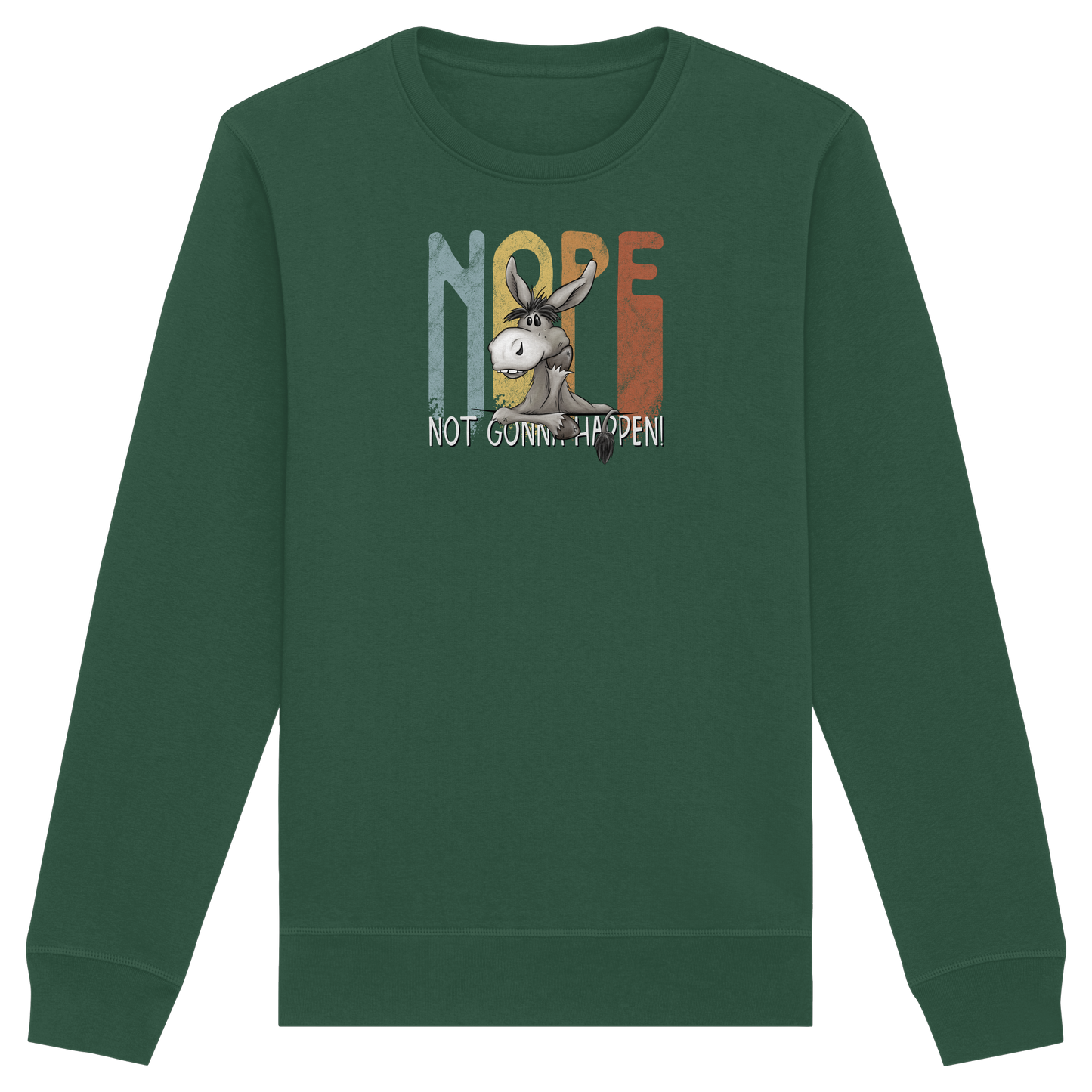 Nope | bockiger Esel - Organic Basic Unisex Sweatshirt