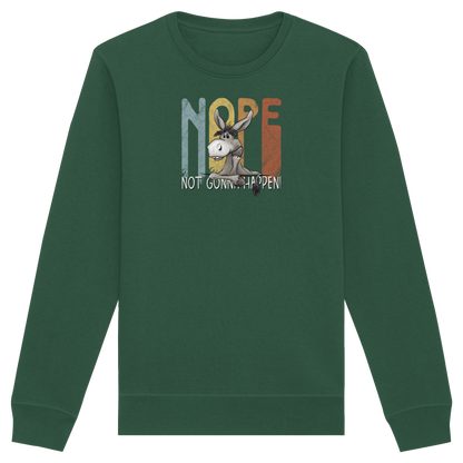 Nope | bockiger Esel - Organic Basic Unisex Sweatshirt