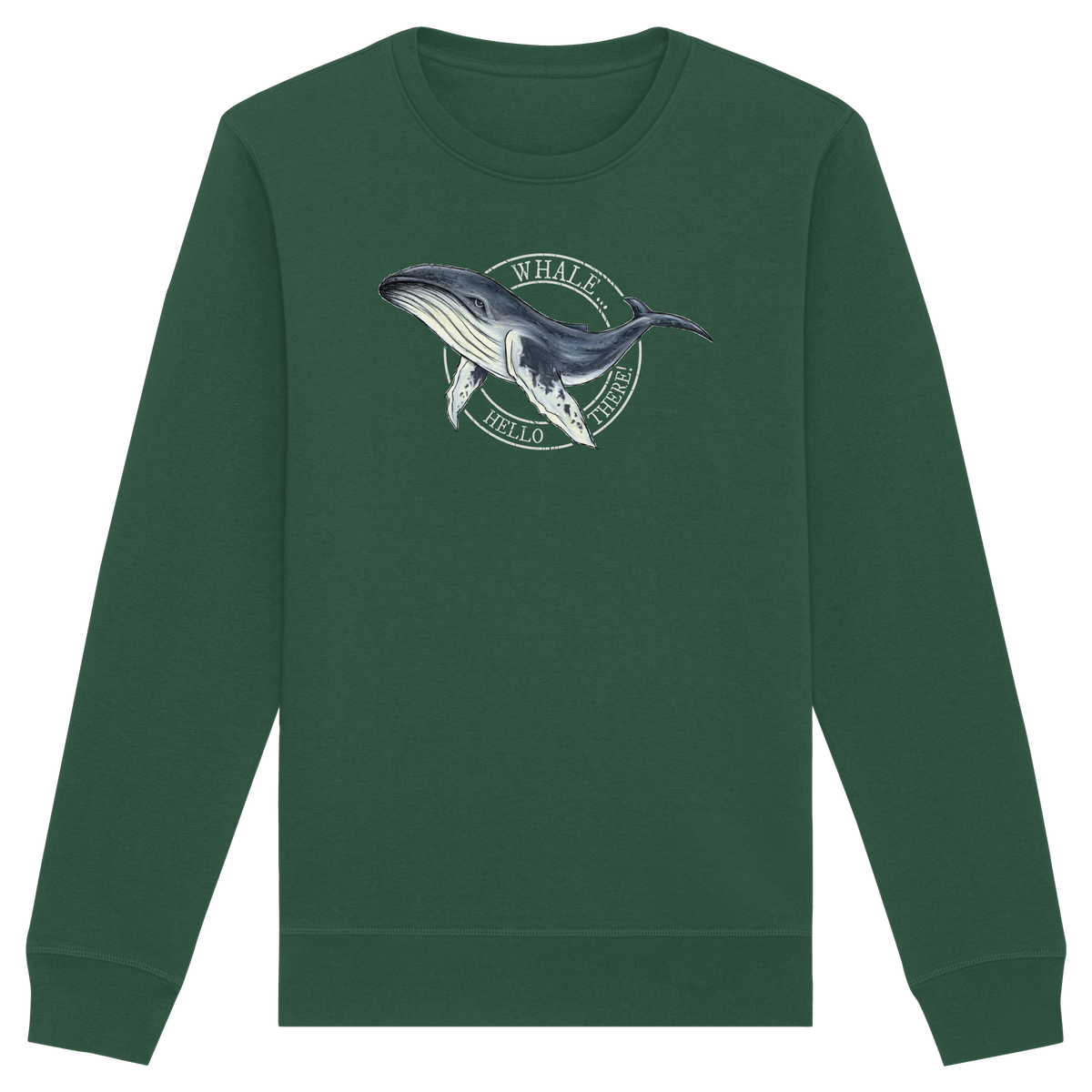 Whale, Hello There | Buckelwal - Organic Basic Unisex Sweatshirt