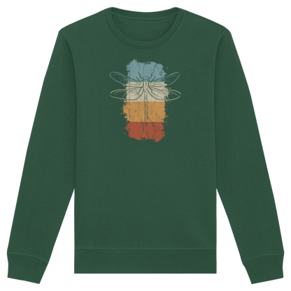 Retro Kunst Libelle | Vintage Dragonfly - Organic Basic Unisex Sweatshirt