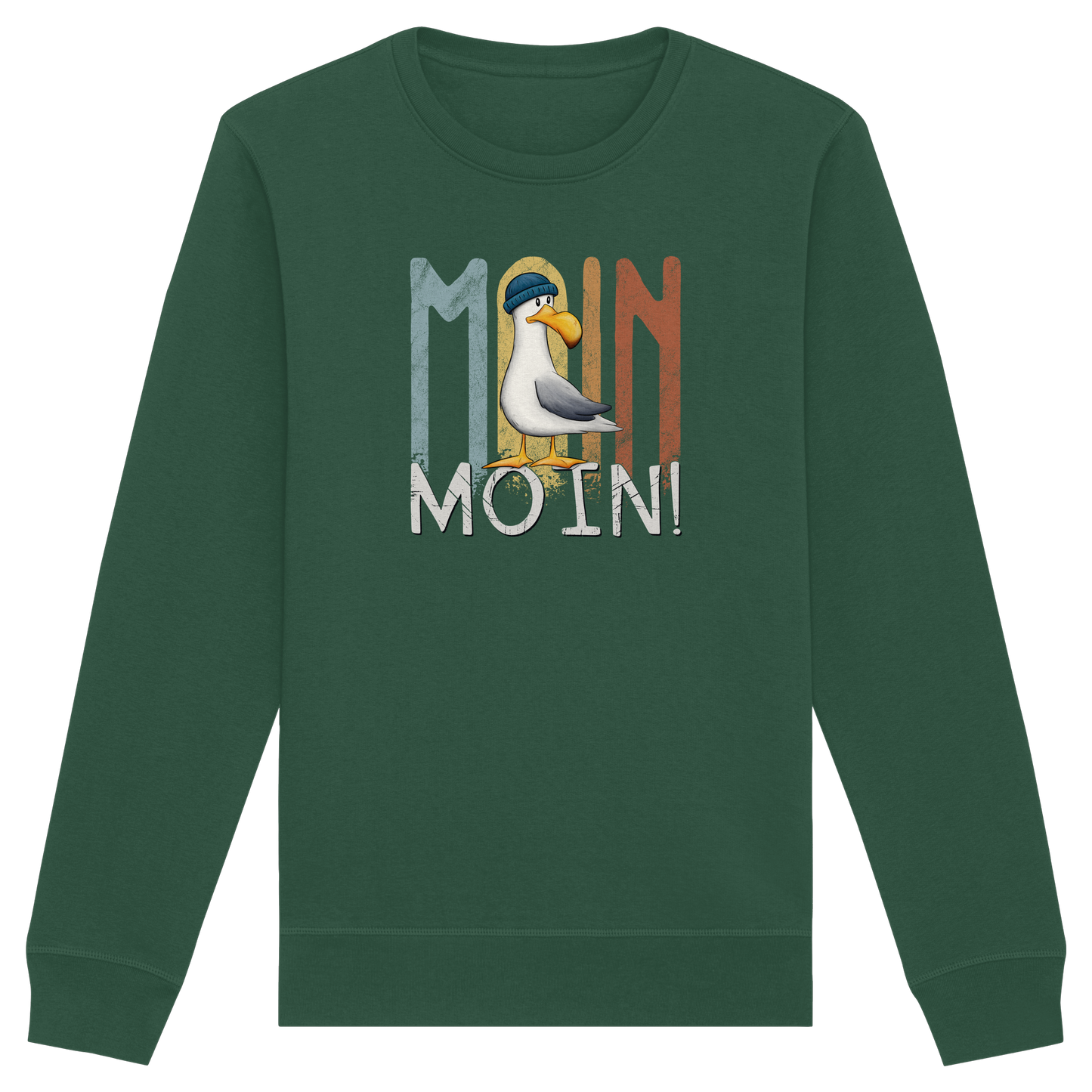 Moin Moin norddeutsche Möwe - Organic Basic Unisex Sweatshirt