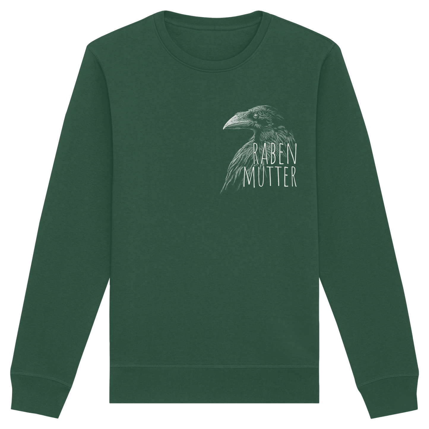 Rabenmutter schwarze Krähe Rabe - Organic Basic Unisex Sweatshirt