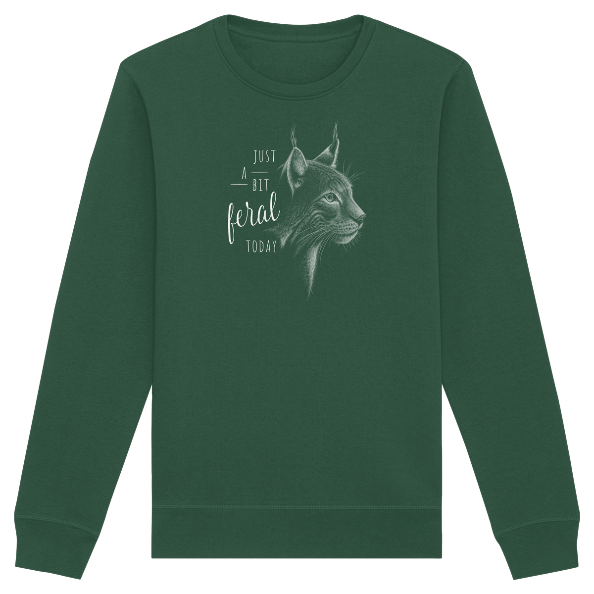 Just A Bit Feral Today! Wildkatze - Organic Basic Unisex Sweatshirt
