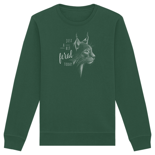 Just A Bit Feral Today! Wildkatze - Organic Basic Unisex Sweatshirt
