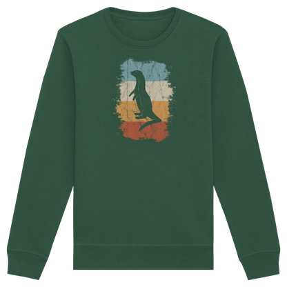 Retro Otter Fischotter Silhouette - Organic Basic Unisex Sweatshirt