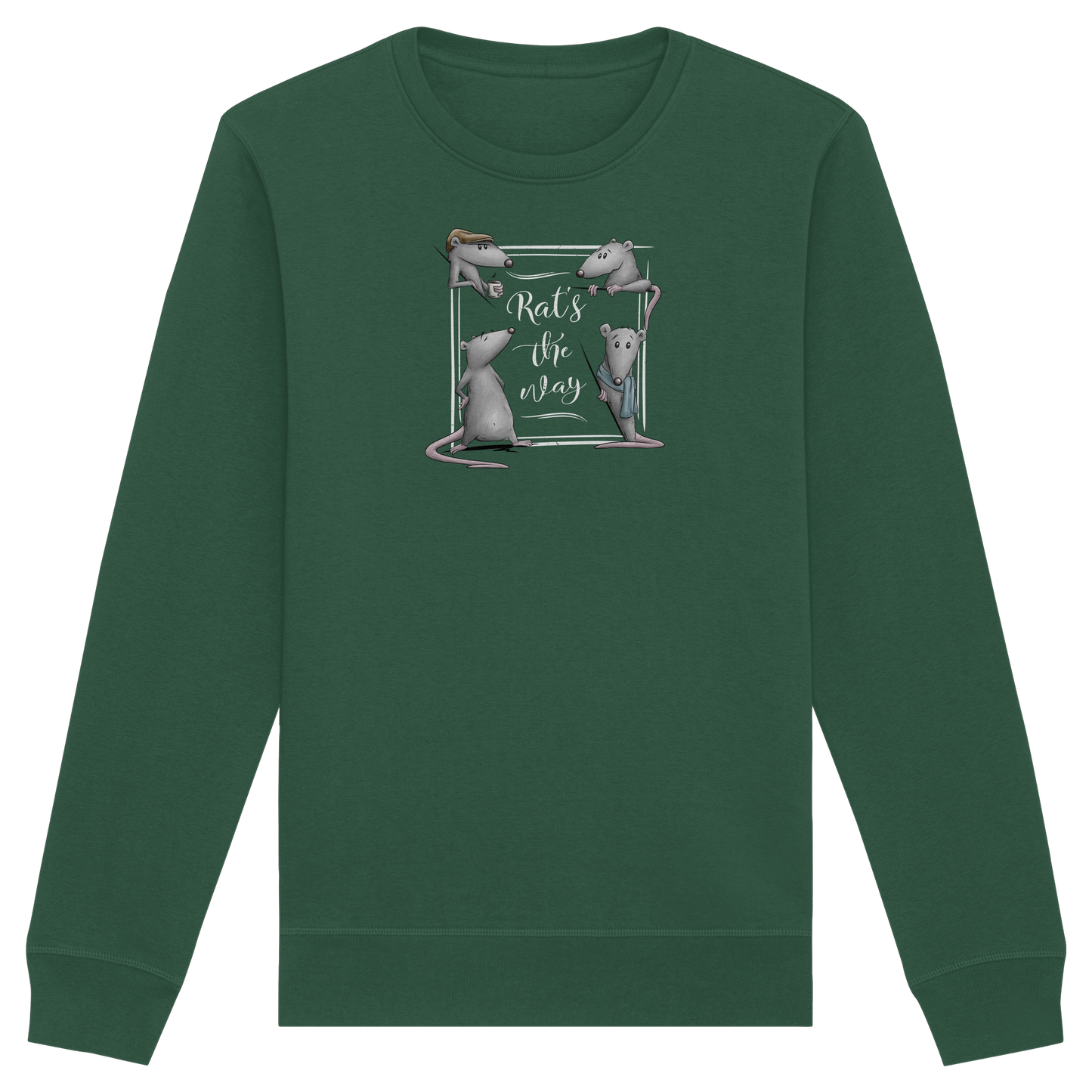 Rat’s The Way Kaffeehaus Ratten - Organic Basic Unisex Sweatshirt