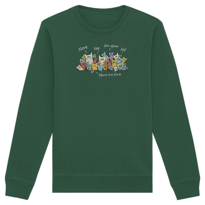 Nope, Nee, Nö Katzen - Organic Basic Unisex Sweatshirt
