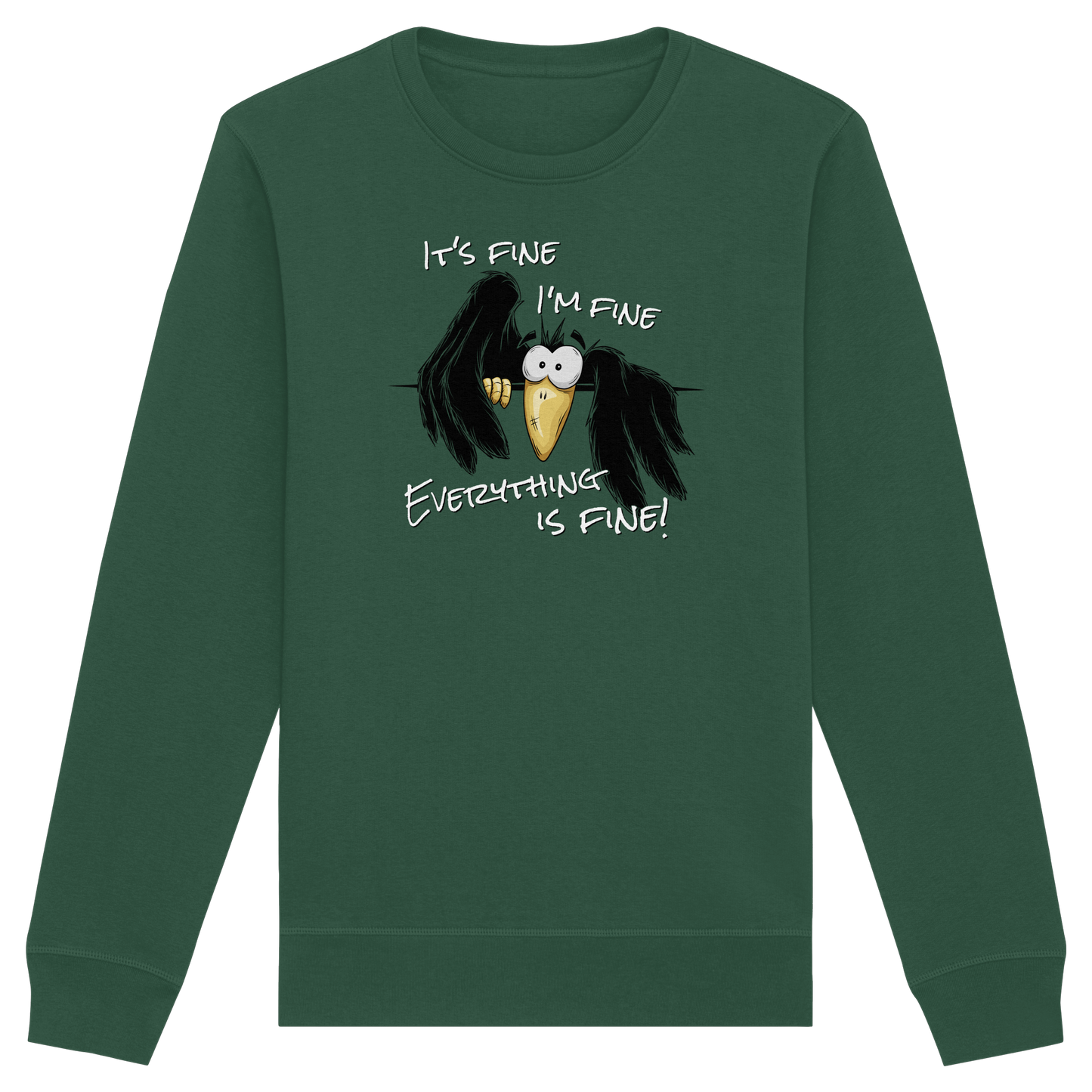 I’m Fine Rabe | Alles Gut Krähe - Organic Basic Unisex Sweatshirt