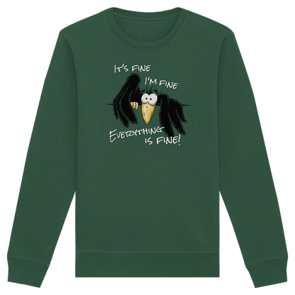 I’m Fine Rabe | Alles Gut Krähe - Organic Basic Unisex Sweatshirt