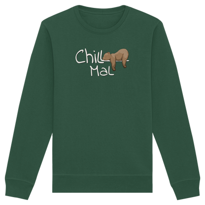 Chill Mal schläfriger Braunbär - Organic Basic Unisex Sweatshirt