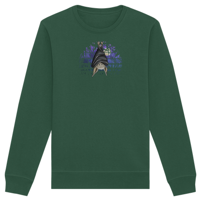 Fledermaus in blauer Nacht - Organic Basic Unisex Sweatshirt