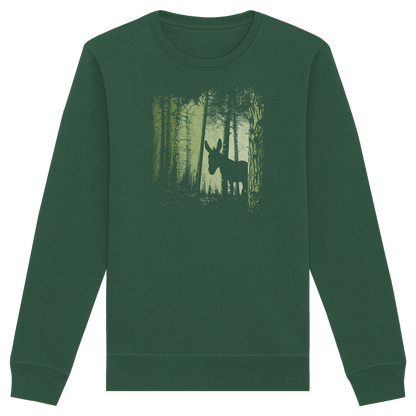 Esel im Zwielicht-Wald - Organic Basic Unisex Sweatshirt