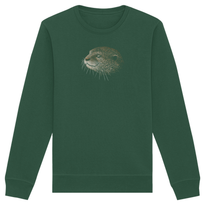 Otter Bleistift Zeichnung KritzelKunst - Organic Basic Unisex Sweatshirt