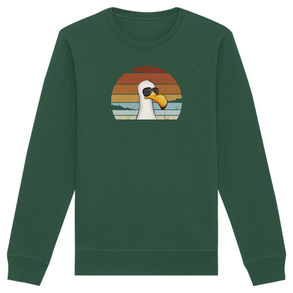 Cool lässige Retro Möwe - Organic Basic Unisex Sweatshirt
