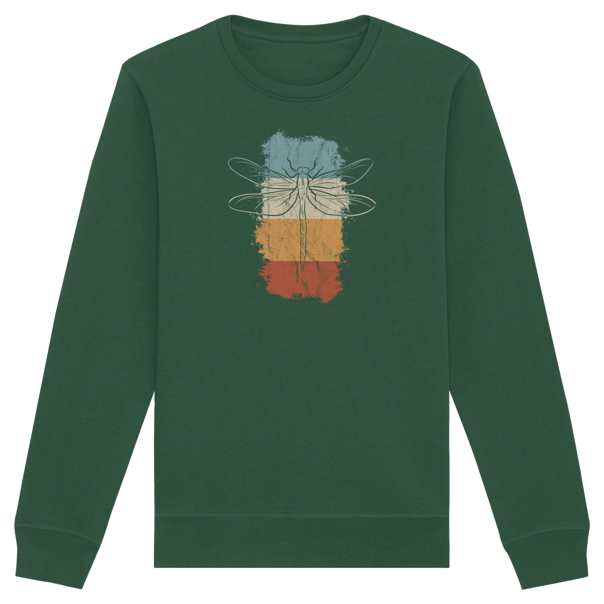 Retro Kunst Libelle | Vintage Dragonfly - Organic Basic Unisex Sweatshirt