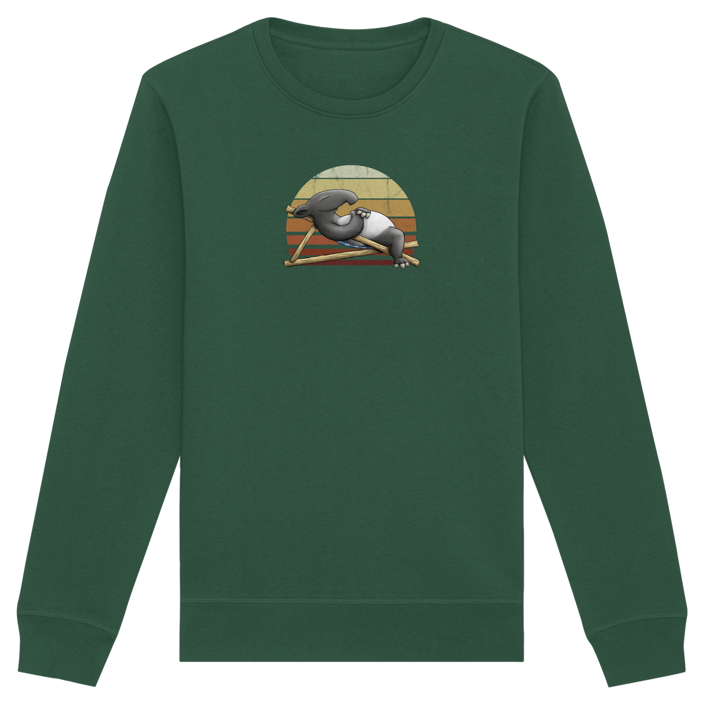 Lässiger Retro Sundown Tapir - Organic Basic Unisex Sweatshirt