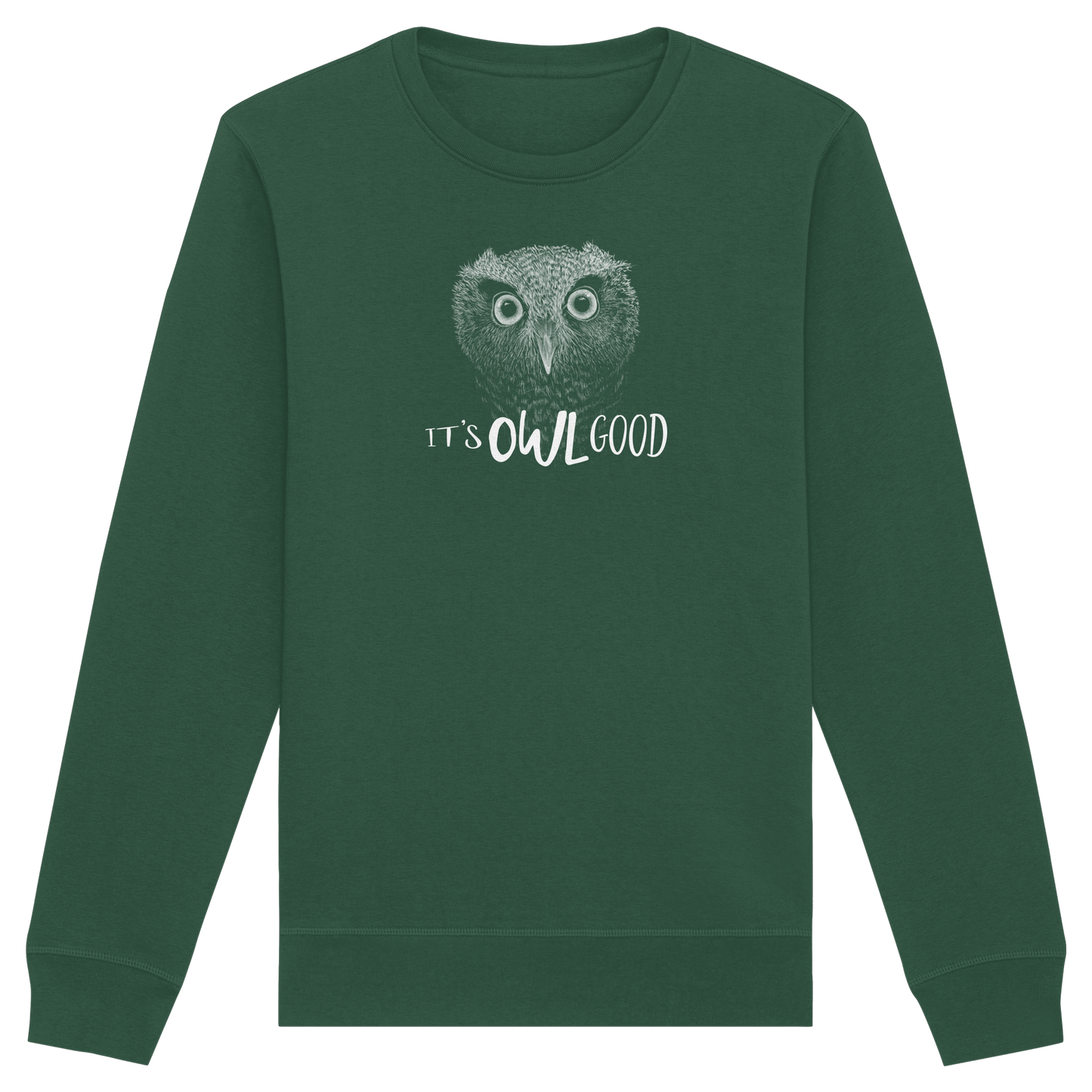 OWL Good | Kritzel-Kunst-Eule - Organic Basic Unisex Sweatshirt