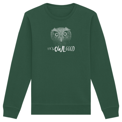 OWL Good | Kritzel-Kunst-Eule - Organic Basic Unisex Sweatshirt