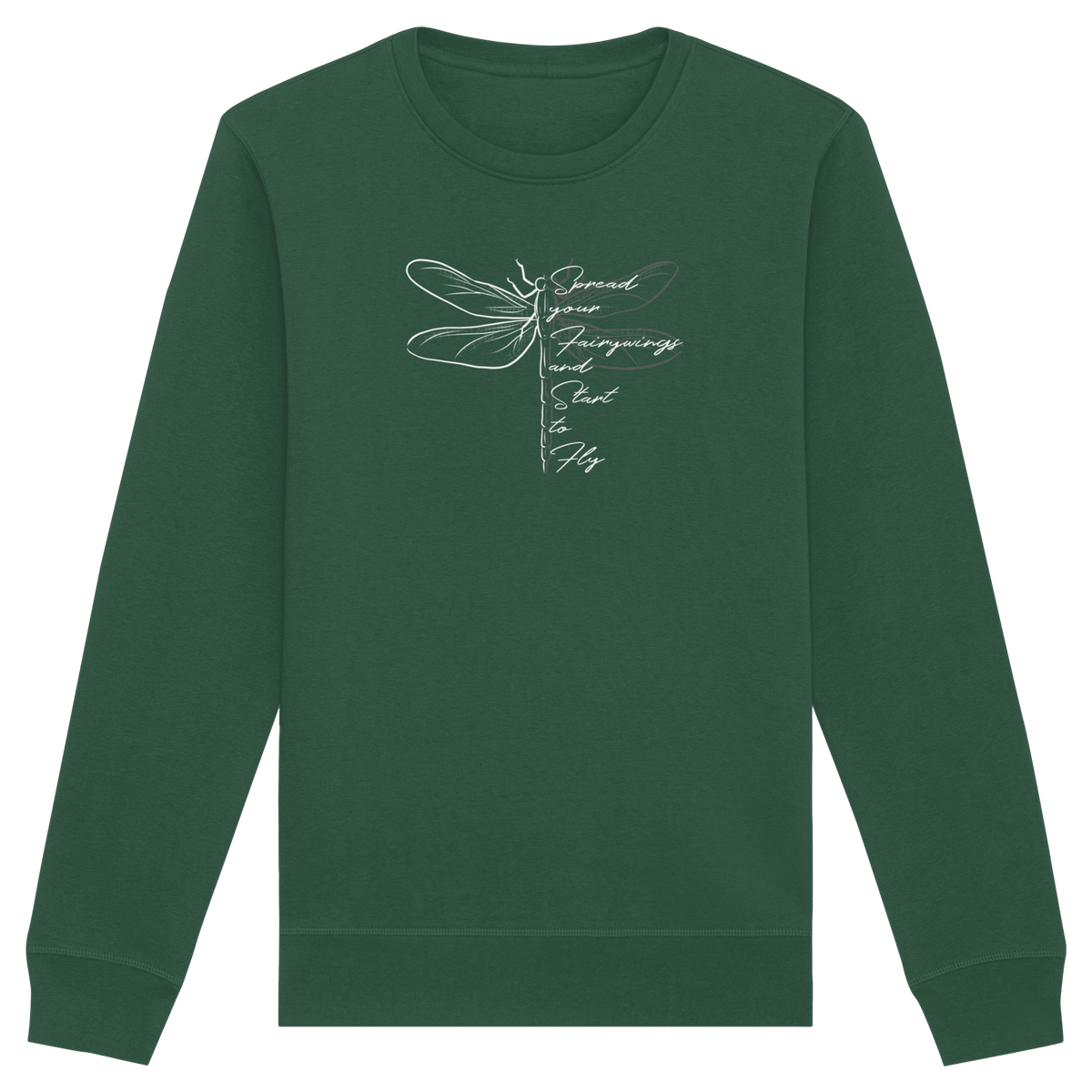 Breite die Flügel aus und flieg los | Libelle - Organic Basic Unisex Sweatshirt