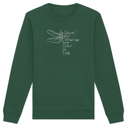 Breite die Flügel aus und flieg los | Libelle - Organic Basic Unisex Sweatshirt