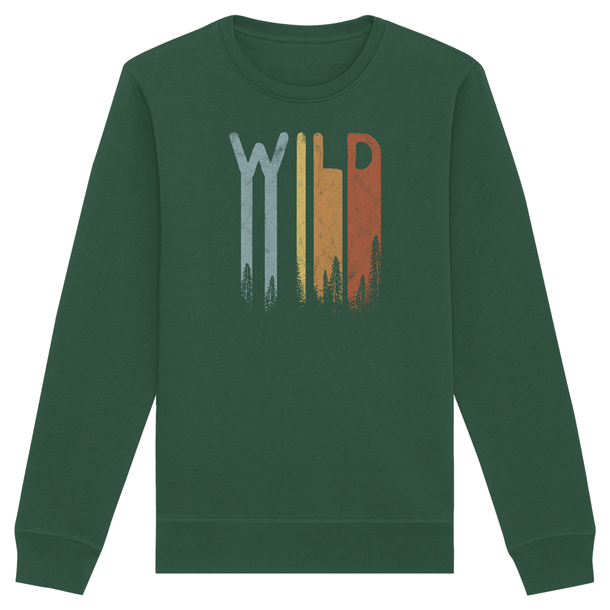 Wild Retro Schriftzug - Organic Basic Unisex Sweatshirt