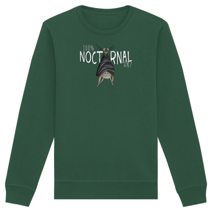 100% nachtaktive Fledermaus - Organic Basic Unisex Sweatshirt