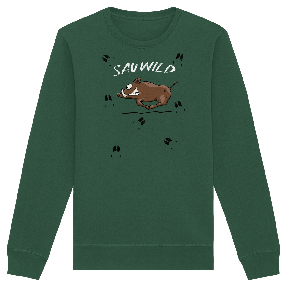 Sauwild wilde Sau | Wildschwein Keiler - Organic Basic Unisex Sweatshirt