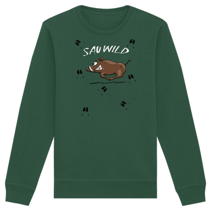 Sauwild wilde Sau | Wildschwein Keiler - Organic Basic Unisex Sweatshirt
