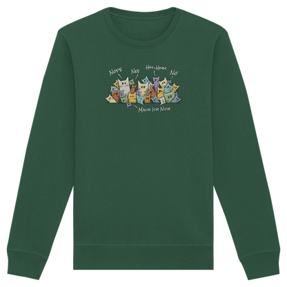 Nope, Nee, Nö Katzen - Organic Basic Unisex Sweatshirt