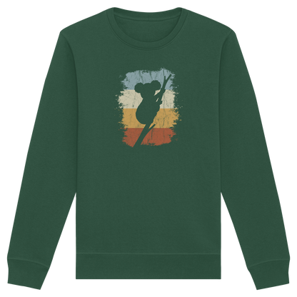Retro kletternder Koala-Bär - Organic Basic Unisex Sweatshirt
