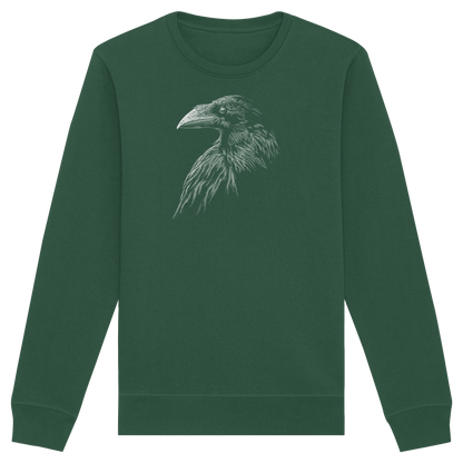 Kritzelkunst Rabe Krähe - Organic Basic Unisex Sweatshirt