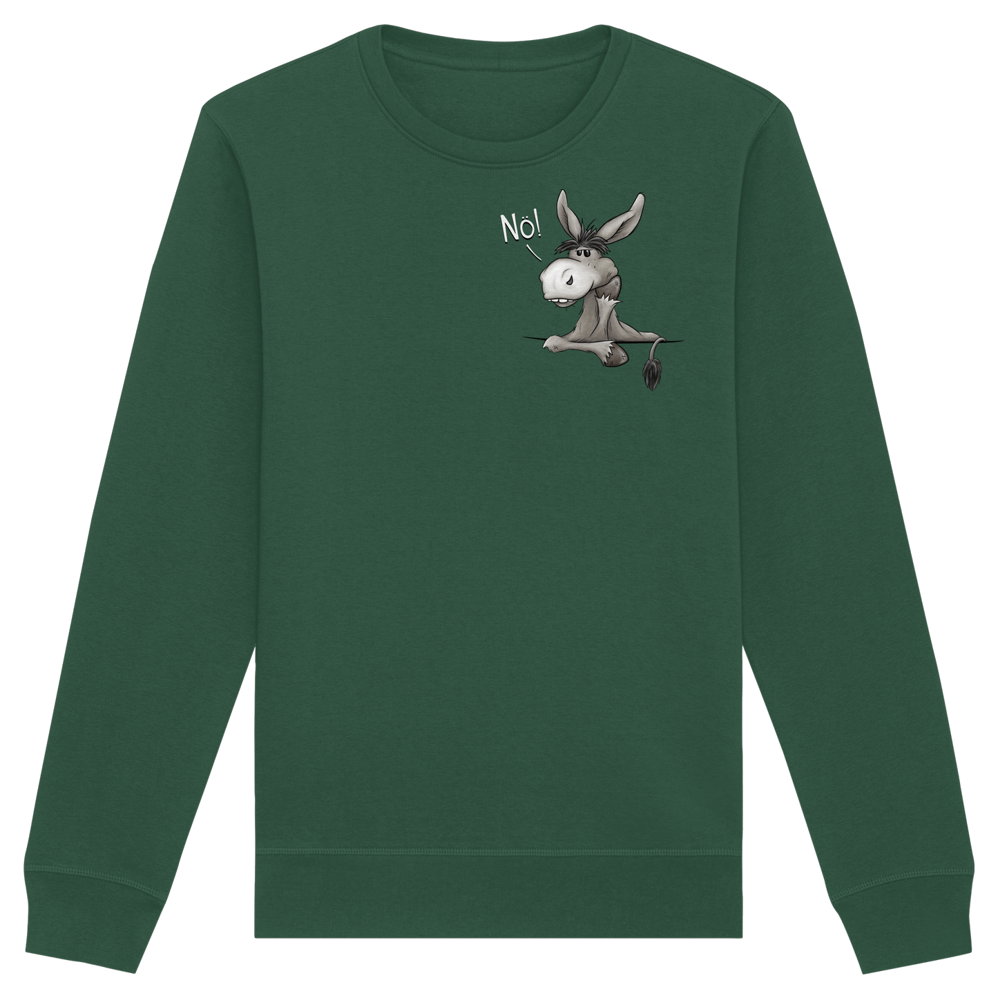 Nö! Störrischer Esel - Organic Basic Unisex Sweatshirt