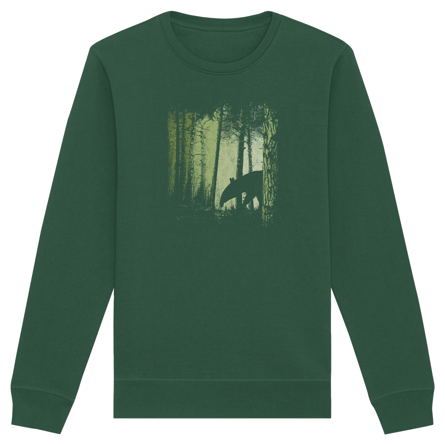 Lässiger Tapir im Zwielicht Wald - Organic Basic Unisex Sweatshirt
