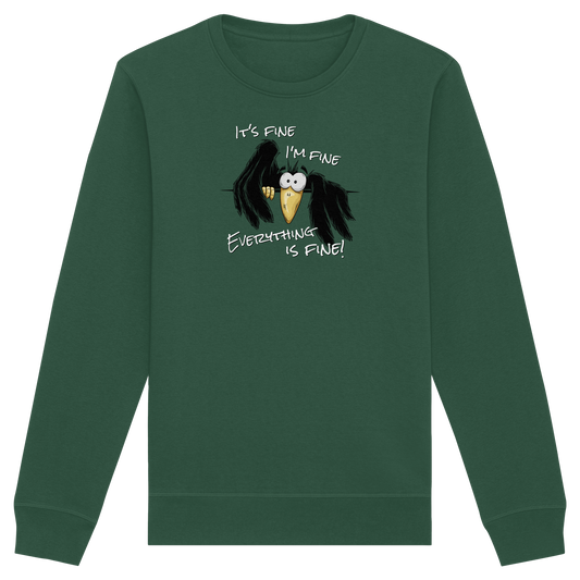 I’m Fine Rabe | Alles Gut Krähe - Organic Basic Unisex Sweatshirt