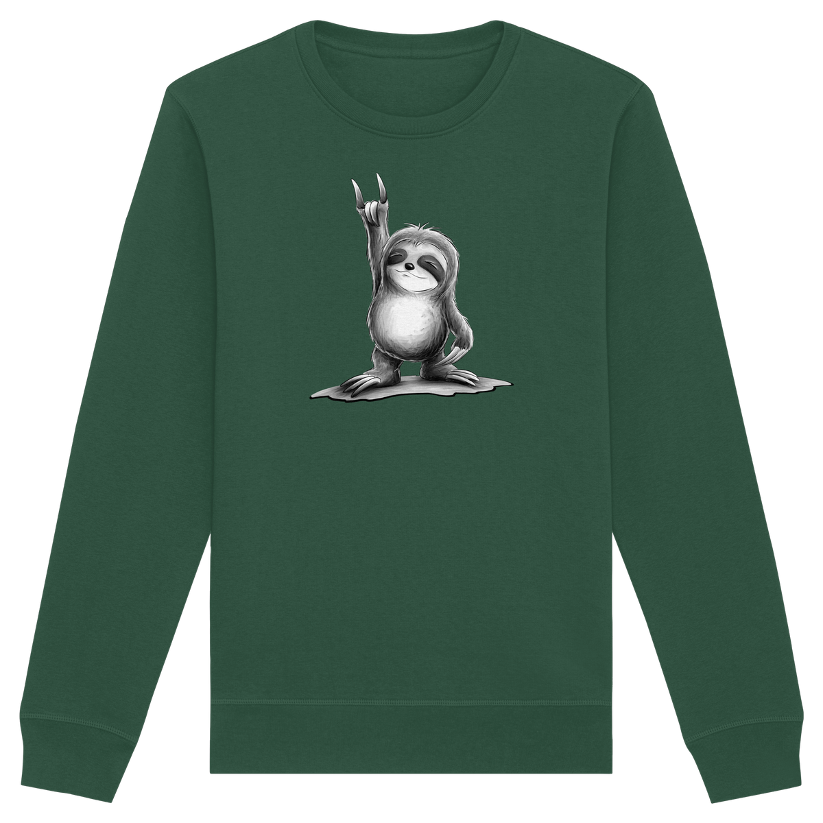 Rock On Party Faultier - Organic Basic Unisex Sweatshirt
