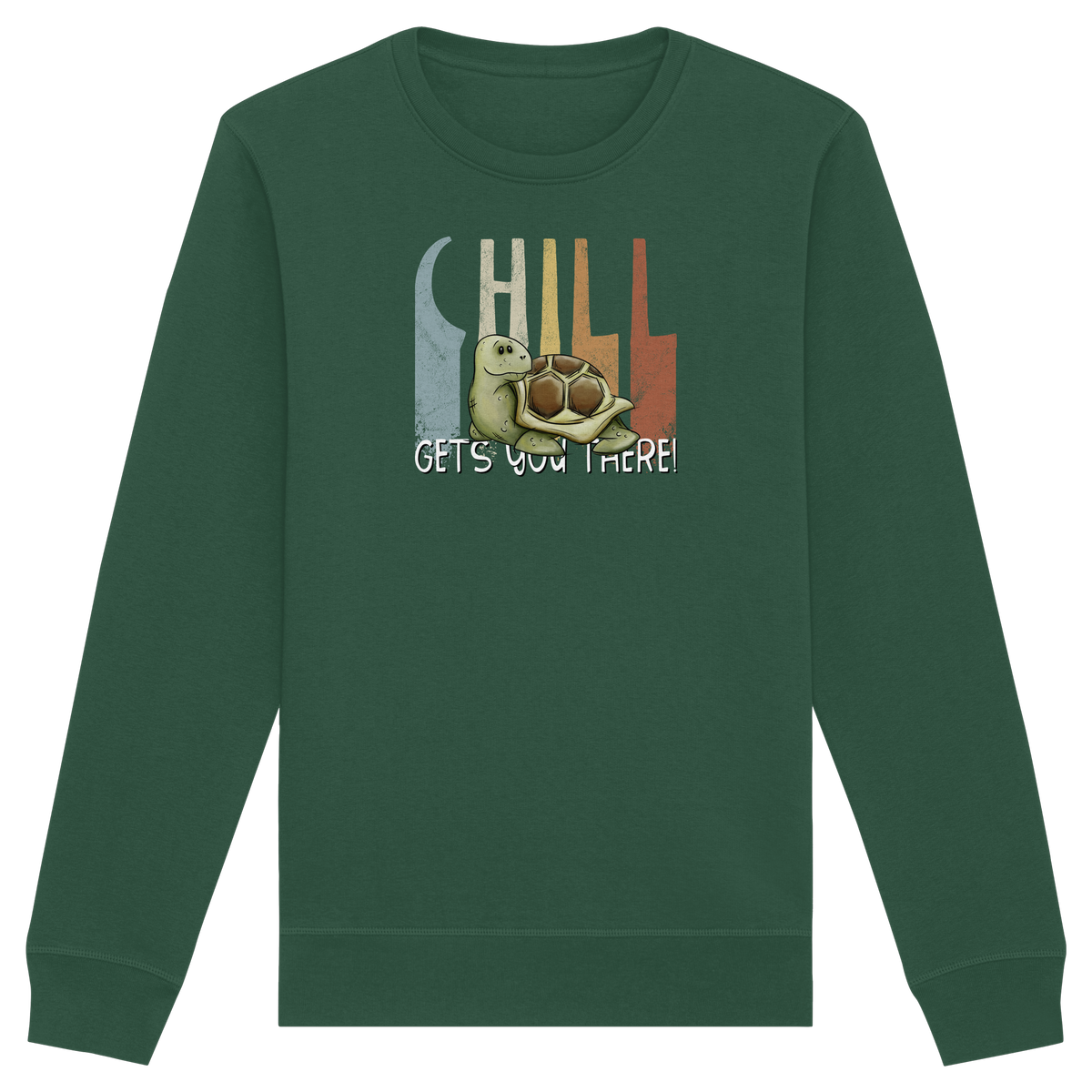 Gechillt gemütliche Schildkröte - Organic Basic Unisex Sweatshirt