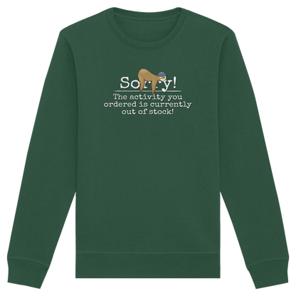 No-Activity Faultier - Organic Basic Unisex Sweatshirt