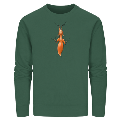 Rotes Eichhörnchen hängt ab - Organic Basic Unisex Sweatshirt