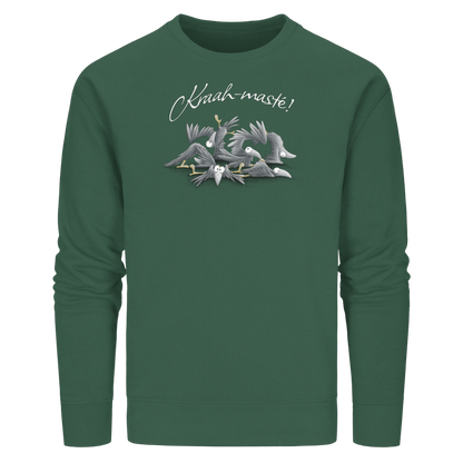 Kraah-masté! Yoga Raben Krähen - Organic Basic Unisex Sweatshirt