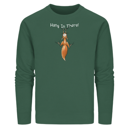 Hang In There | Lässiges Eichhörnchen - Organic Basic Unisex Sweatshirt