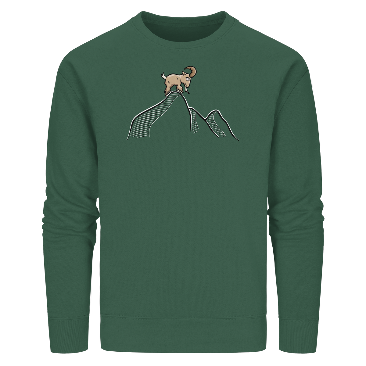Ziegenbock in den Bergen - Organic Basic Unisex Sweatshirt