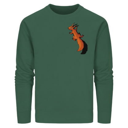Süßes Eichhörnchen klettert - Organic Basic Unisex Sweatshirt