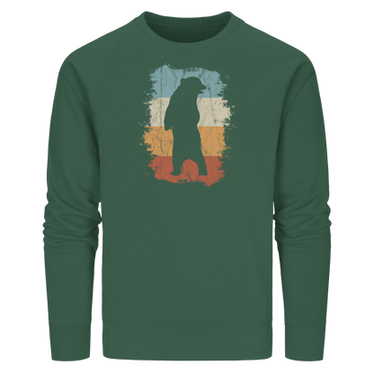 Retro Bären-Silhouette - Organic Basic Unisex Sweatshirt