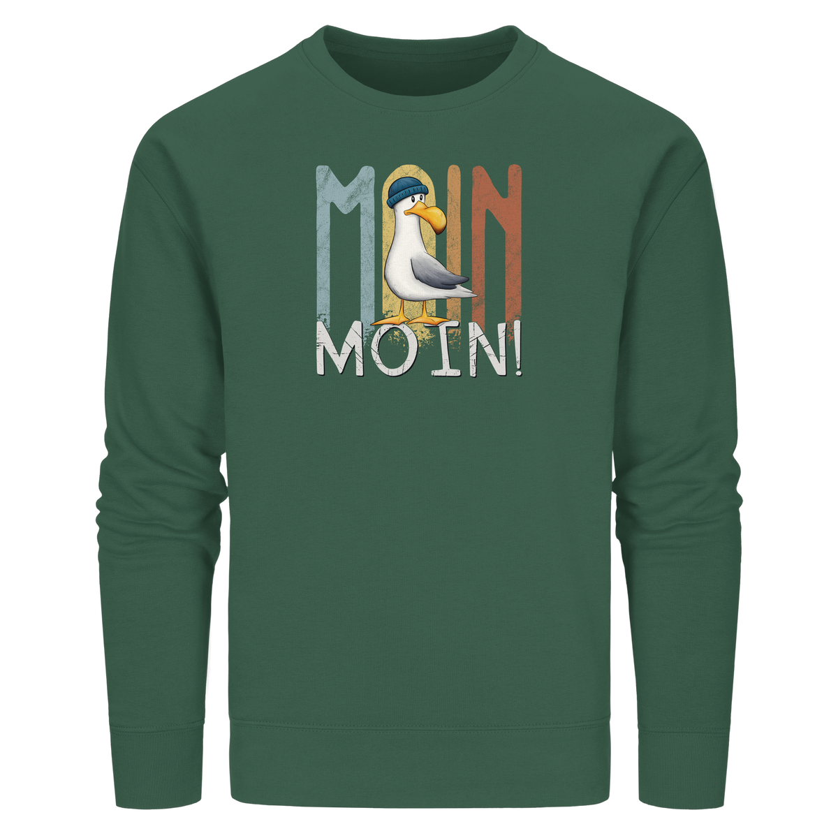 Moin Moin norddeutsche Möwe - Organic Basic Unisex Sweatshirt