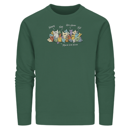 Nope, Nee, Nö Katzen - Organic Basic Unisex Sweatshirt