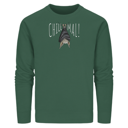 Chill Mal gemütliche Fledermaus - Organic Basic Unisex Sweatshirt