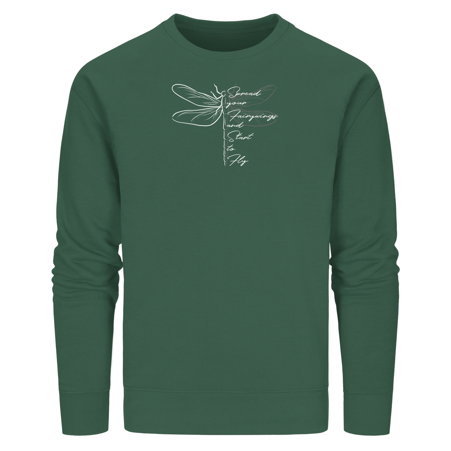 Breite die Flügel aus und flieg los | Libelle - Organic Basic Unisex Sweatshirt